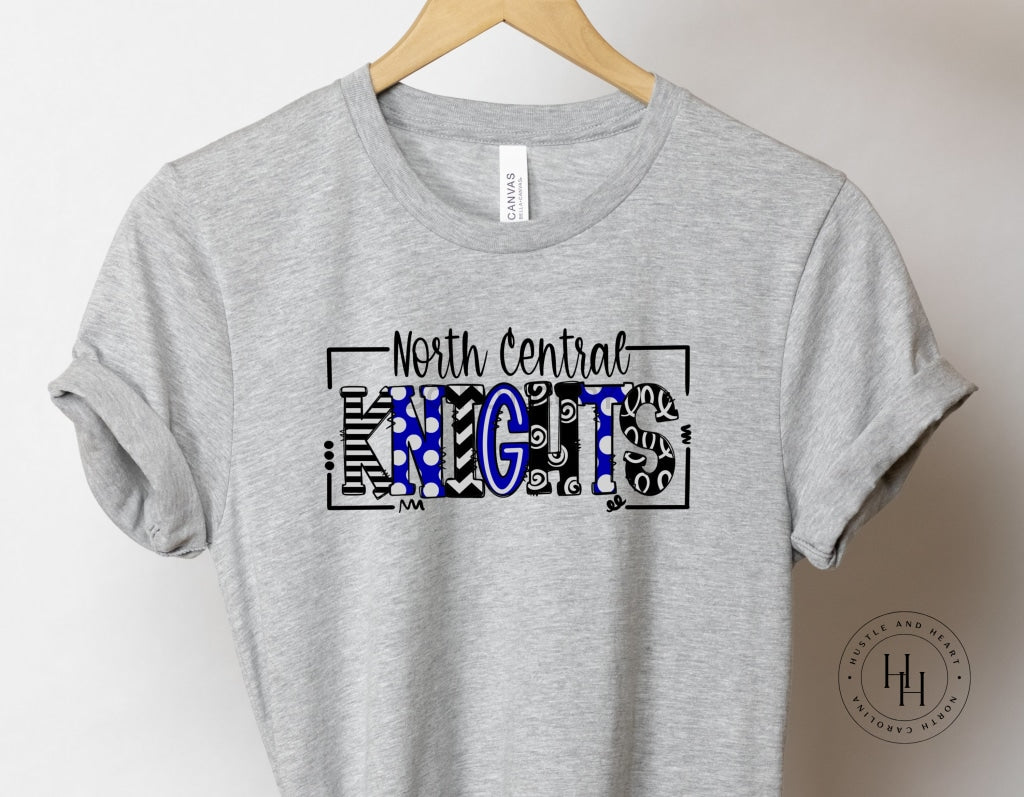 North Central Knights Doodle Graphic Tee Youth Small / Unisex