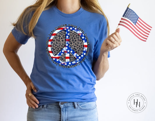 Peace Love Freedom Graphic Tee