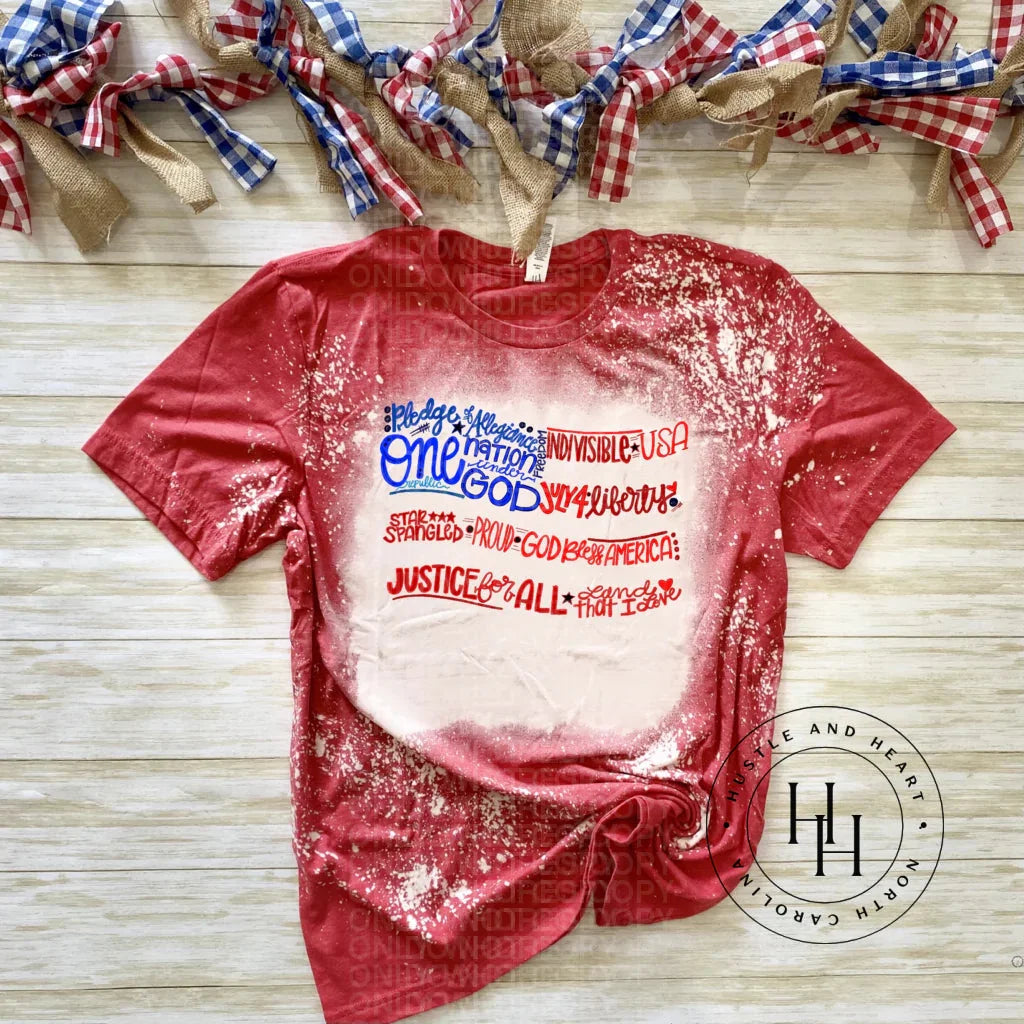 Pledge Of Allegiance Flag- Sublimation Transfer Sublimation