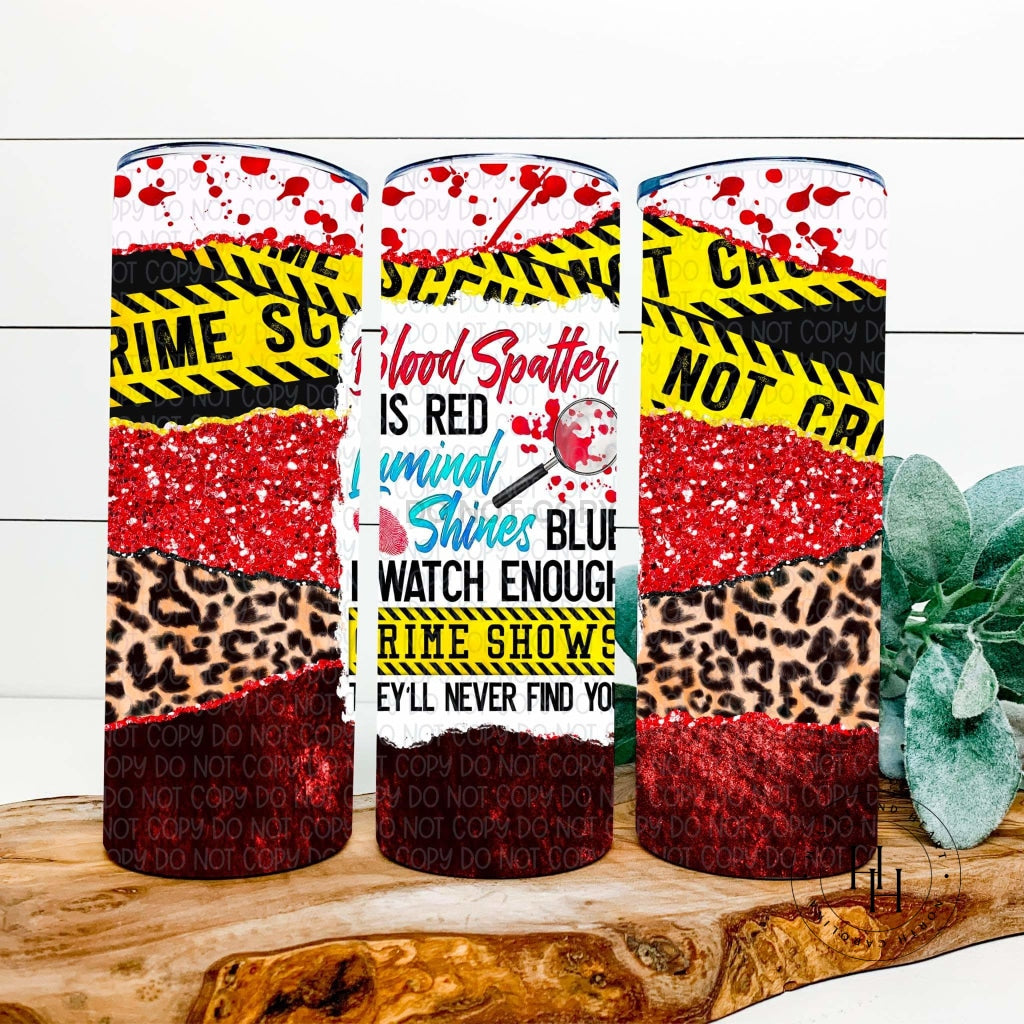 True Crime Lovers Completed 20Oz Skinny Tumbler Sublimation