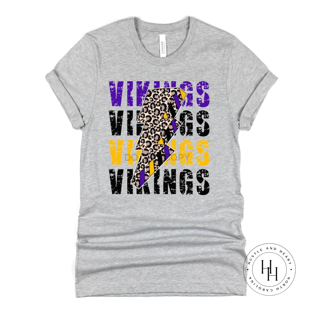 Vikings Lightning Bolt Graphic Tee