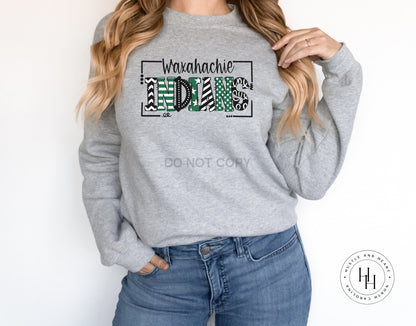 Waxahachie Indians Doodle Graphic Tee Unisex