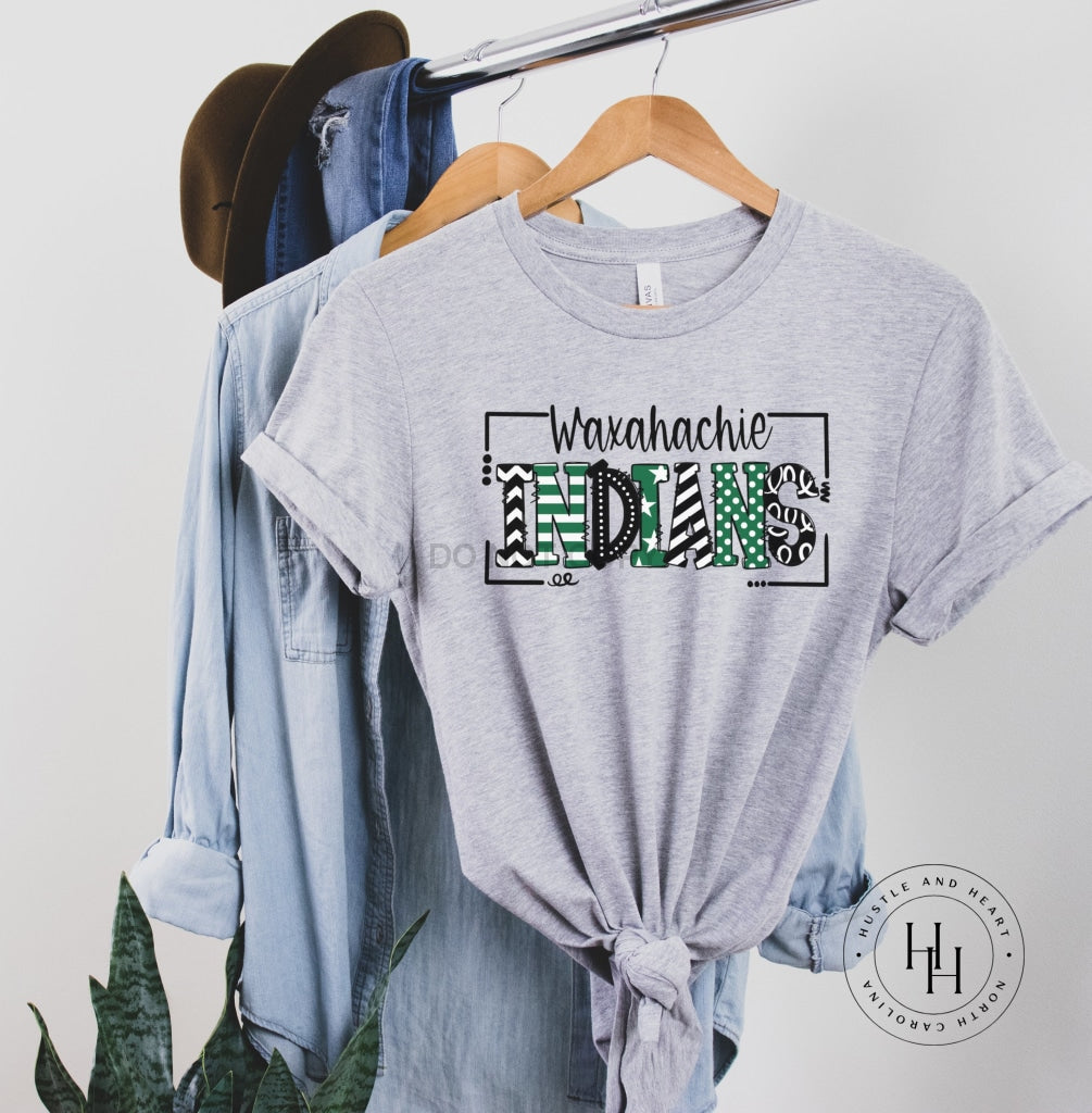 Waxahachie Indians Doodle Graphic Tee Unisex